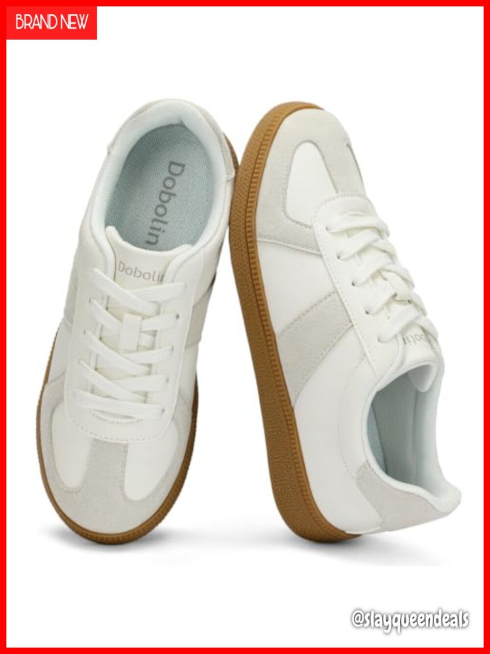 Women's Retro Fashion Sneakers Microfiber PU Faux Suede Gum Sole Casual